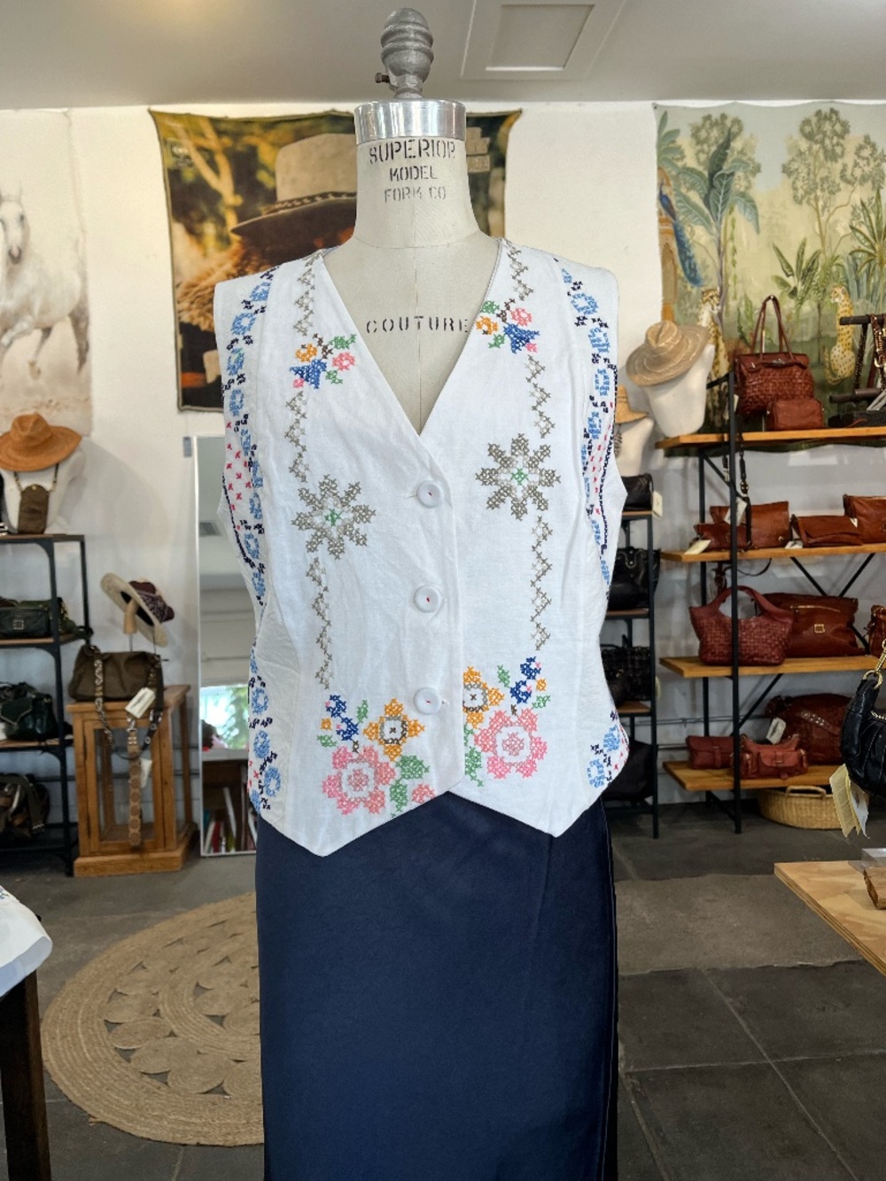 Relax Re-Lux Embroidered Vest Top